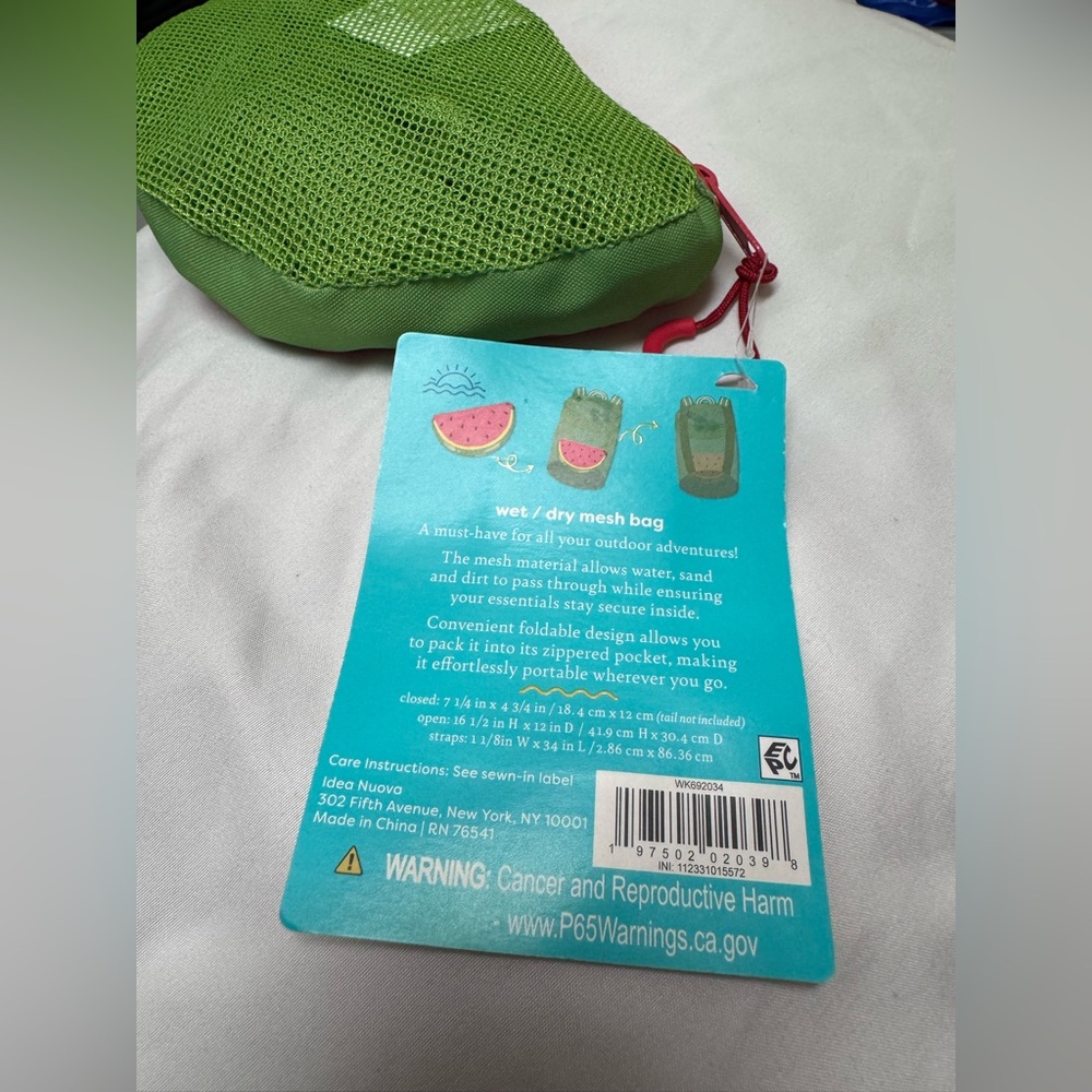Watermelon Mesh Wet/Dry backpack/bag - Picture 2 of 3